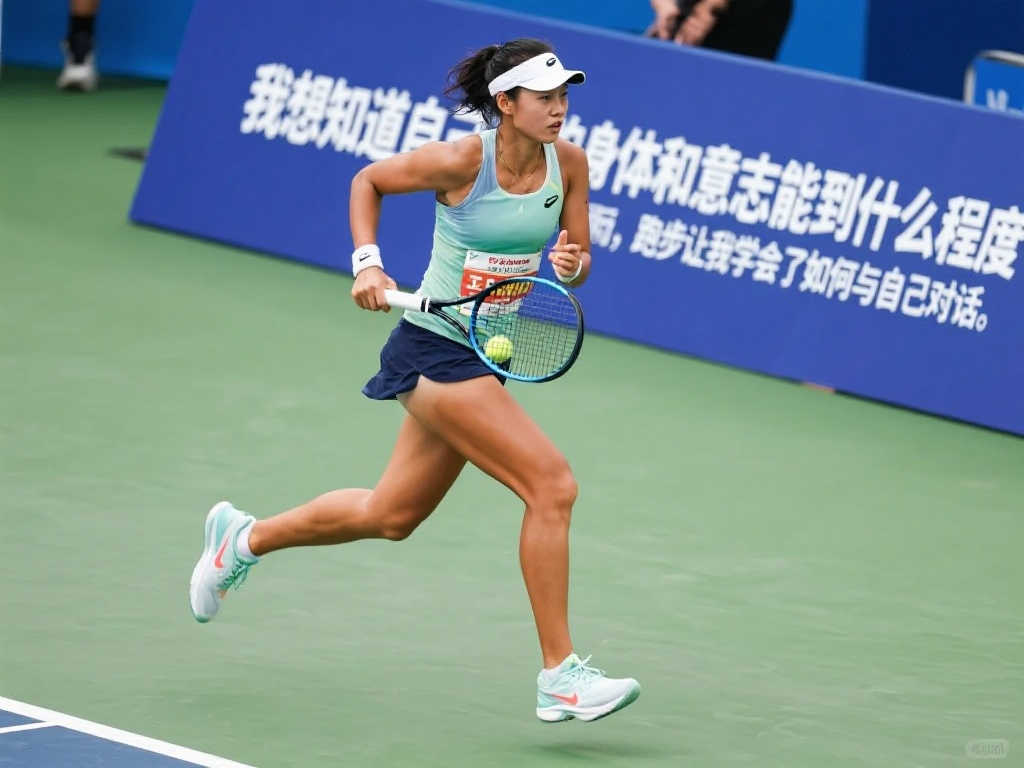 突破极限！网球明星王蔷晒半马完赛照：荣耀加身🏅